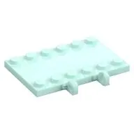 Hinge Plate 4 x 6 with Two 1 x 6 Studs and Recessed 2 x 6 Middle