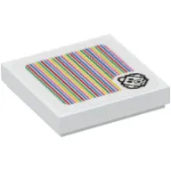 Tile 2 x 2 with Foo and Barcode Print (Sticker)