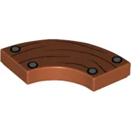 Tile 2 x 2 Curved, Macaroni with Wooden Board, Nails print