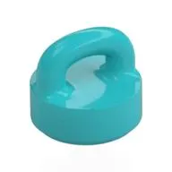 Tile Round 1 x 1 Special with Clip-Bar