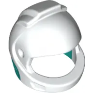 Helmet Space, Dark Turquoise Neck Pattern