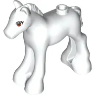 Animal, Horse / Foal, with Eyelashes and Dark Orange Eyes Print