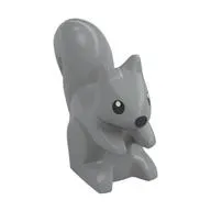 Animal, Squirrel, Standing, Black Eyes and Nose Print