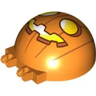 Windscreen 6 x 6 x 3 Dome with Dual 2 Fingers with Carved Pumpkin print