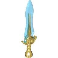 Weapon Sword with Trans-Blue Blade Pattern