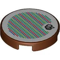 Tile Round 2 x 2 with Balloons and Barcode Print (Sticker)