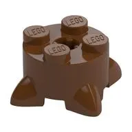 Brick Round 2 x 2 Special with Roots