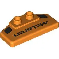 Duplo Rear Spoiler 2 x 4 x 1 / 2 with 'MCLAREN' Print