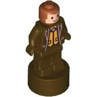 Minifig Trophy Statuette, Fred Weasley, Dark Brown Outfit