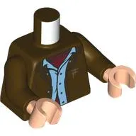 Torso, Jacket, Scratches, Bright Light Blue Shirt, Dark Red Shirt print, Dark Brown Arms, Light Nougat Hands