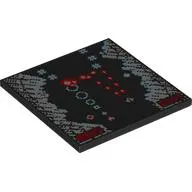 Tile 6 x 6 with Retro Arcade Game print