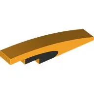 Brick Curved 1 x 6 with Black Oval on Side print