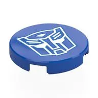 Tile Round 2 x 2 with White Autotron Logo print