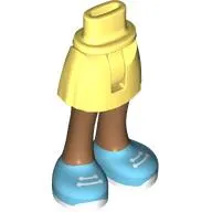 Minidoll Hips and Short Skirt with Medium Nougat Legs, Medium Azure Shoes, White Laces print