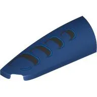 Brick Round, Curved Double 1 x 4 with Stud Notch Left with Black Vents print