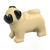 Animal, Dog Pug with Black Face, Ears print