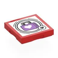Tile Special 2 x 2 with SMART Tag with Bag with Heart Print
