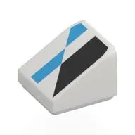 Brick Sloped 30° 1 x 1 x 2/3 (Cheese Slope) with print