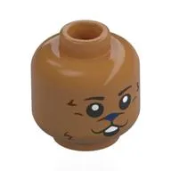 Minifig Head with print