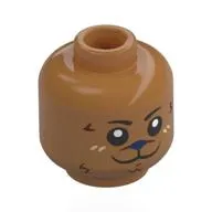 Minifig Head with print