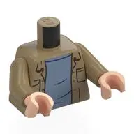 Torso, Dark Tan Arms, Light Nougat Hands with print