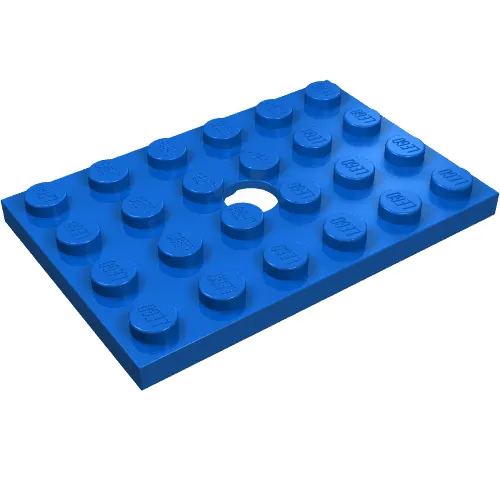 Plate Special 4 x 6 with Hole