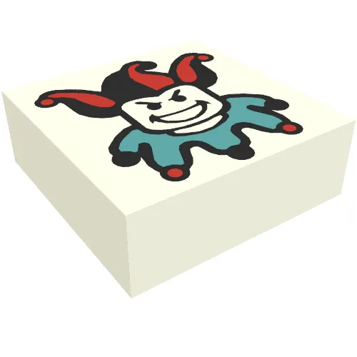 Tile 1 x 1 with Joker print