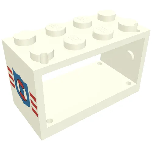 String Reel 2 x 4 x 2 Holder with Coast Guard Print