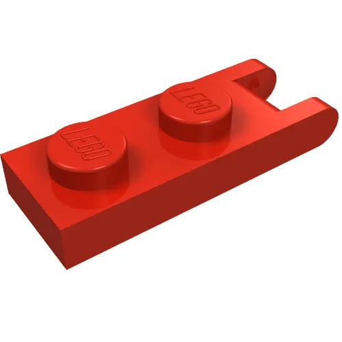 Hinge Plate 1 x 2 with 2 Fingers at Outer Edges