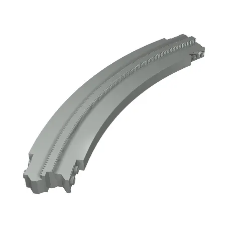 Vehicle Track, Monorail Curve Short Right