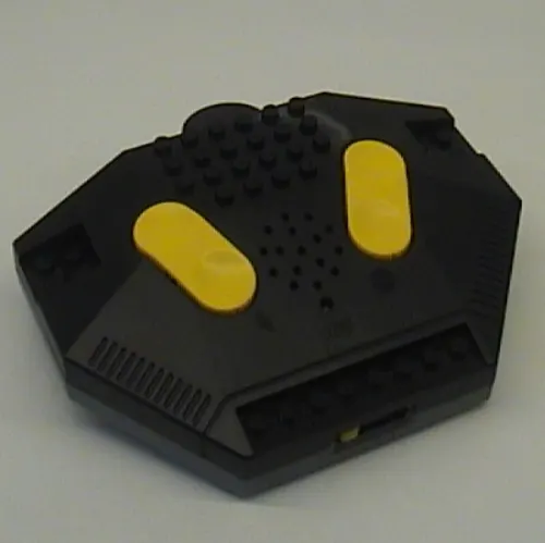 Control Unit / Remote, Train 9V / RC, Dark Bluish Gray Bottom, Yellow Buttons