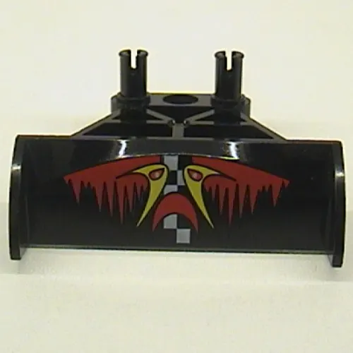 Spoiler 3 x 4 x 6 with Red and Yellow Jack Stone Print