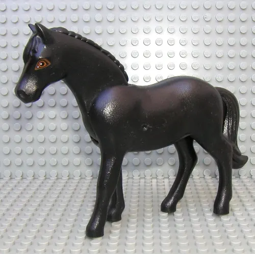 Belville, Animal, Horse, with Dark Orange Rimmed Eyes Print