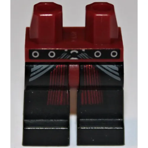 Hips and Black Legs with SW Belt and Dark Red Sash Print