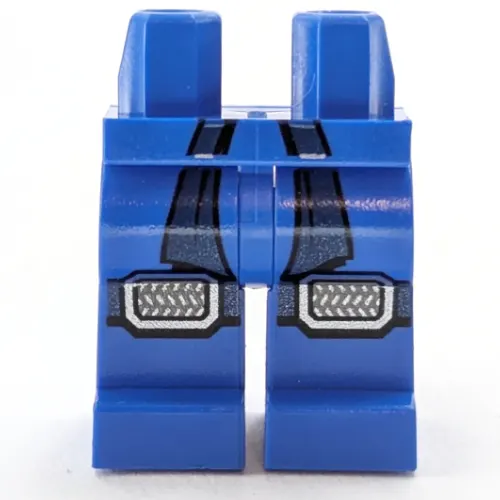 Hips and Blue Legs with Dark Blue Sash, Straps, Knee Pads Print