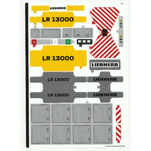 Sticker Sheet for Set 42146-1