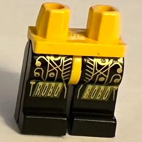 Hips and Black Legs with Space RoboForce Gold Circuitry Print