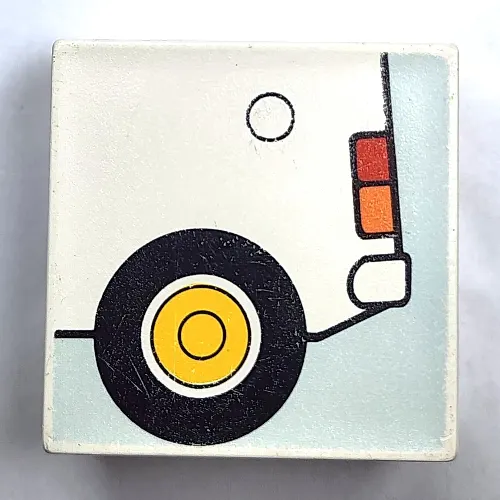 Duplo Tile 2 x 2 x 1 with Mosaic, Community 18 print - 9221-1
