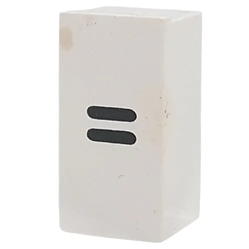Tile Special 1 x 2 x 5/6 with Stud Hole in End with '=' print