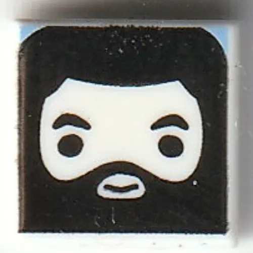 Tile 1 x 1 with Rubeus Hagrid print