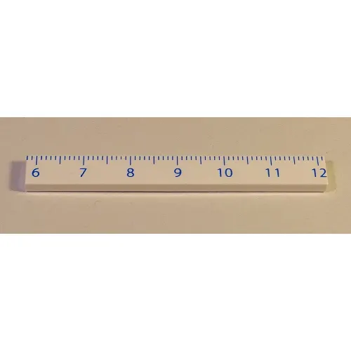 Tile 1 x 8 with Ruler CM 6 - 12 Pattern
