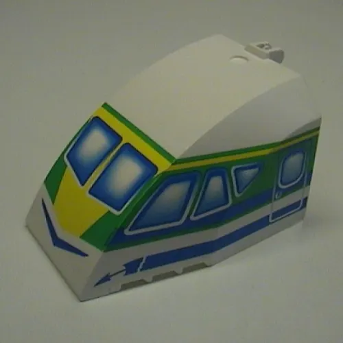 Windscreen 8 x 6 x 4 Canopy with Hinge and Airliner Cockpit Blue/Green Print