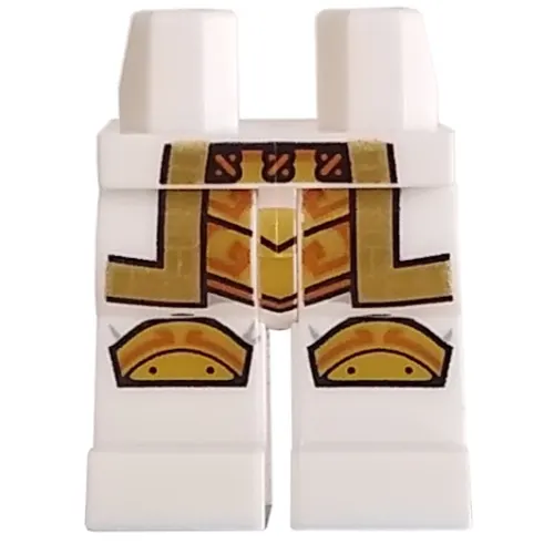 Hips and White Legs with Gold Knee Pads, Robe print