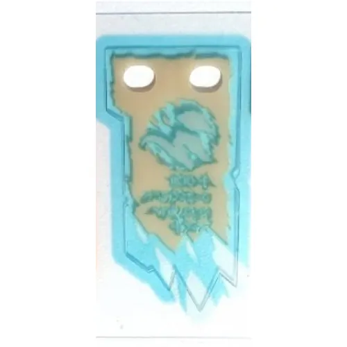 Banner, Light Blue Ice Print - Scroll of Forbidden Spinjitzu