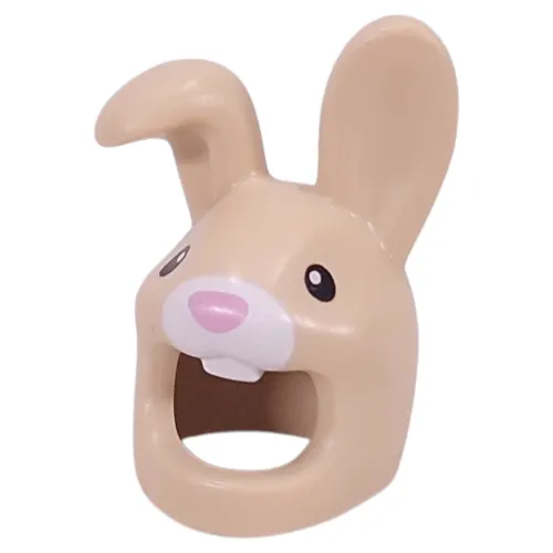 Costume / Mask, Rabbit with Bright Pink Nose, Black Eyes print