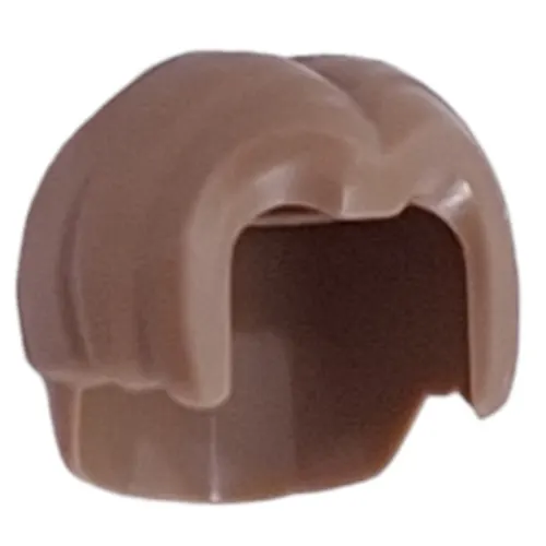 Hair Mid Length, Parted with Hole