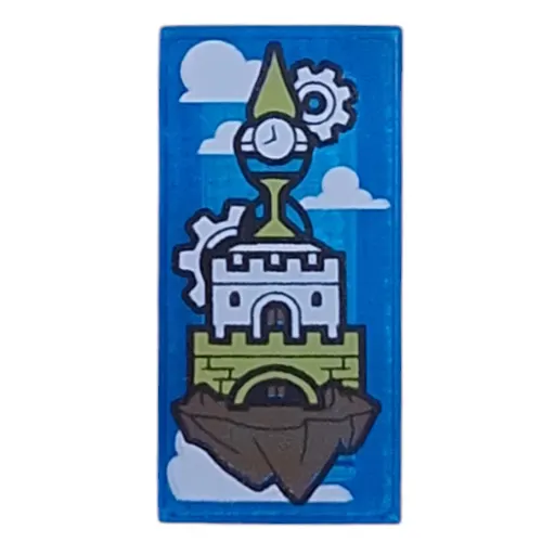 Tile 1 x 2 with Sandman's Tower print