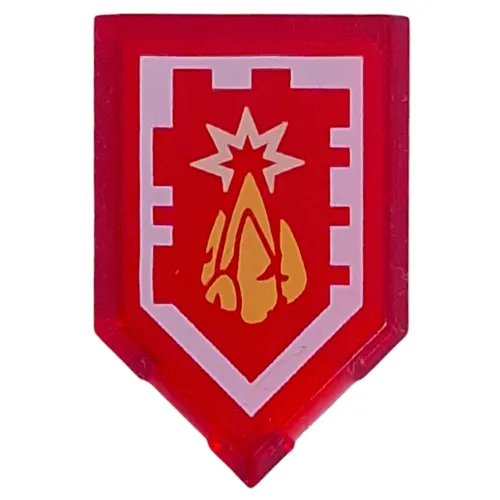 Tile Special 2 x 3 Pentagonal with Nexo Power Shield Print - Stone Pike