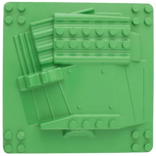 Duplo Baseplate Multi Leveled with Slopes 12 x 12 with Four Studs in Each Corner
