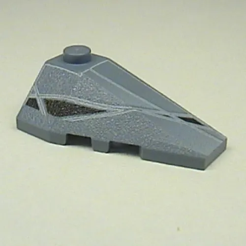 Brick Wedged, Sloped 4 x 2 Triple Right with Alpha Team Arctic Speeder Print